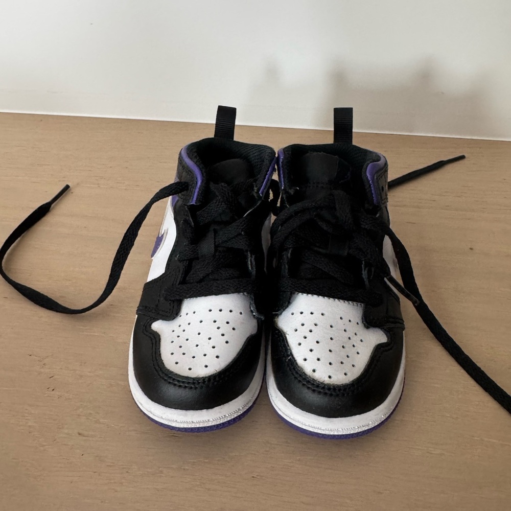 Kids Black and White Sneakers